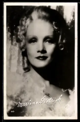 AK Portrait von Marlene Dietrich, Schauspielerin