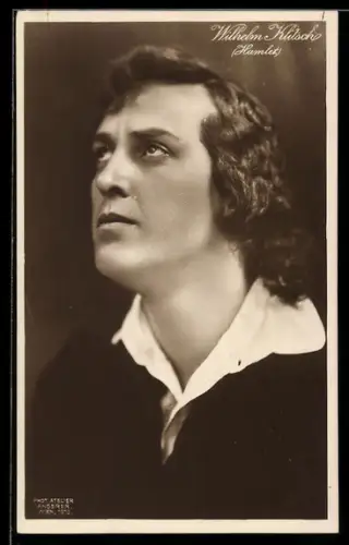 AK Wilhelm Klitsch als Hamlet, Portrait