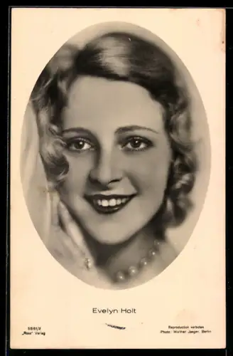 AK Schauspielerin Evelyn Holt mit lieblichem Blick