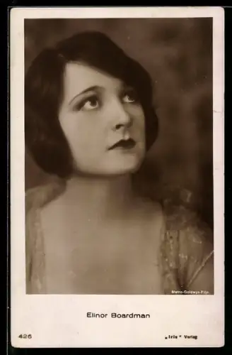 AK Schauspielerin Elinor Boardman mit konzentriertem Blick