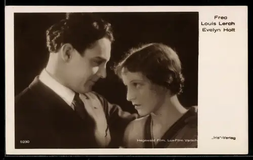 AK Schauspieler Fred Louis Lerch und Schauspielerin Evelyn Holt in einer Filmszene