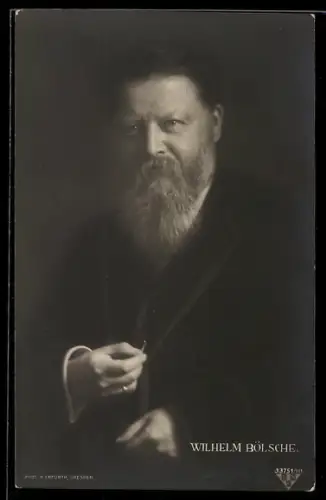 AK Portrait von Wilhelm Bölsche, Schriftsteller