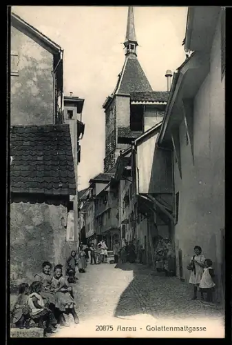 AK Aarau, Kinder in der Golattenmattgasse