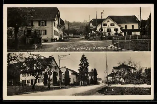 AK Boniswil, Gasthof zum Ochsen, Teilansicht