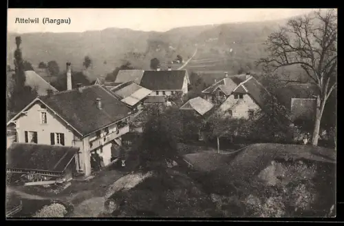 AK Attelwil /Aargau, Teilansicht aus der Vogelschau