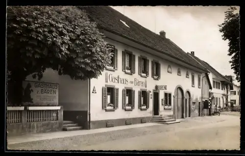 AK Mägenwil, Strassenpartie am Gasthaus zum Bären