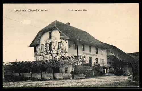 AK Ober-Entfelden, Partie am Gasthaus zum Bad