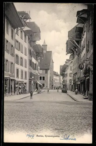 AK Aarau, Geschäfte in der Kronengasse