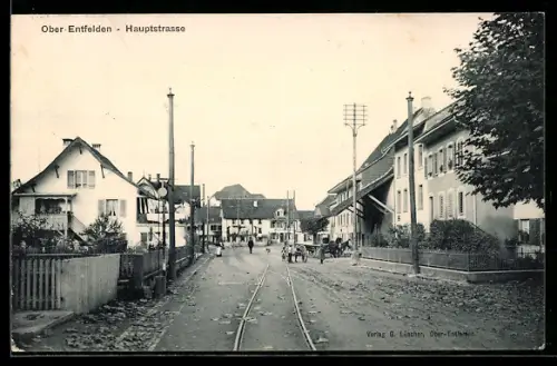 AK Ober-Entfelden, Partie in der Hauptstrasse