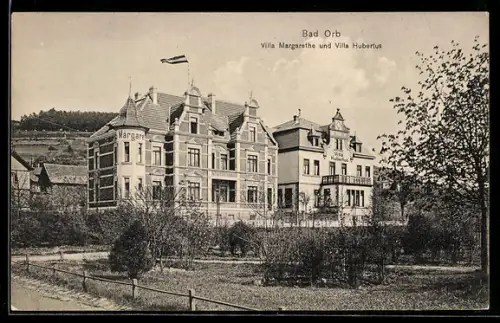 AK Bad Orb, Hotel Villa Margarethe und Villa Hubertus