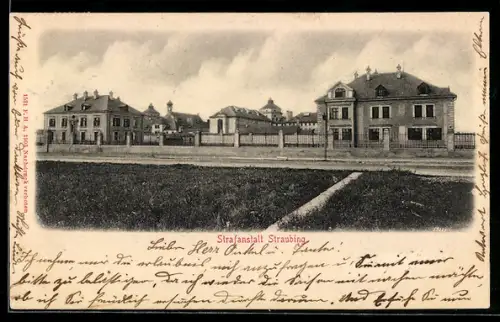 AK Straubing, Blick auf die Strafanstalt Staubing, Gefängnis