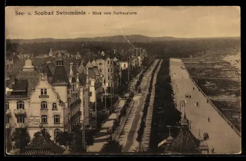 AK Swinemünde, Blick vom Kurhausturm
