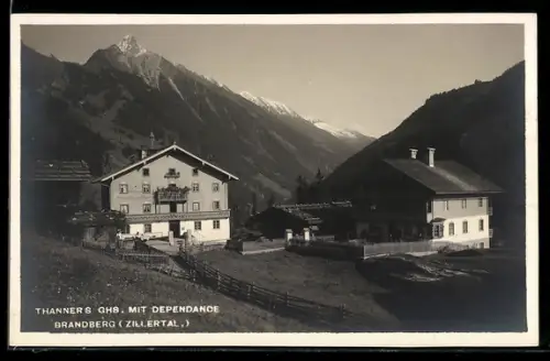 AK Brandberg, Thanner`s Gasthaus mit Dependance
