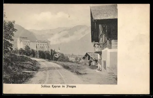 AK Kaprun /Pinzgau, Schloss Kaprun von der Strasse aus