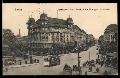 AK Berlin-Tiergarten, Potsdamer Platz, Hotel Fürstenhof