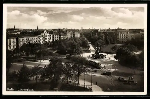 AK Berlin-Tiergarten, Lützowplatz mit Strassenbahn