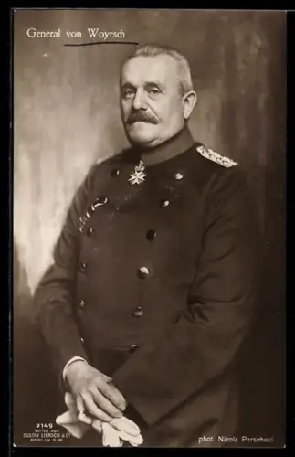 AK General von Woyrsch, Portrait mit Orden