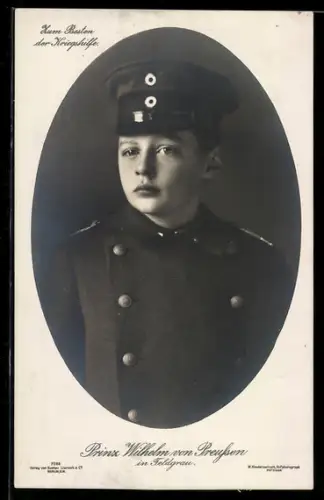 Foto-AK Prinz Wilhelm von Preussen in Feldgrau