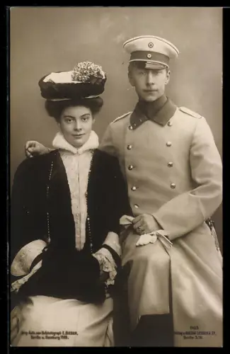 AK Kronprinz Wilhelm von Preussen mit Kronprinzessin Cecilie