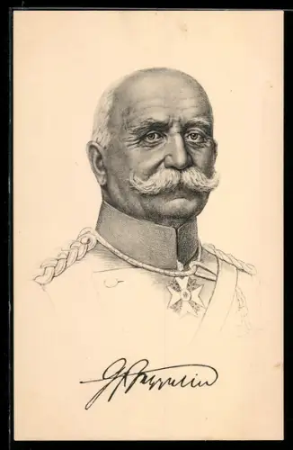 AK Porträt Ferdinand Graf von Zeppelin in Uniform