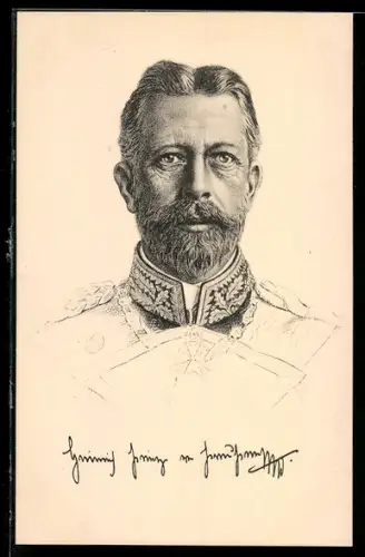 AK Prinz Heinrich von Preussen, Kopfportrait