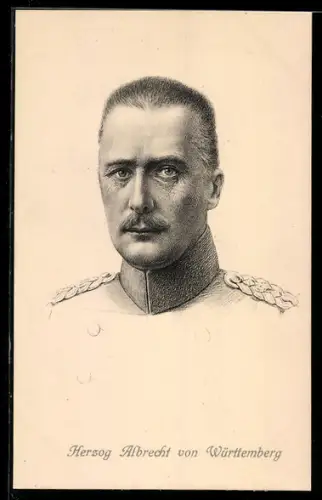 AK Herzog Albrecht von Württemberg im Porträt