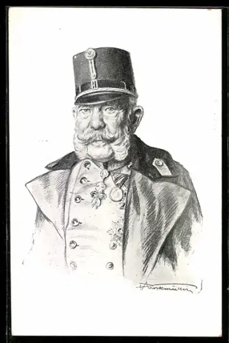 AK Kaiser Franz Josef I. von Österreich in Uniform