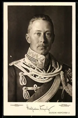 AK Portrait von Kronprinz Wilhelm von Preussen in Uniform