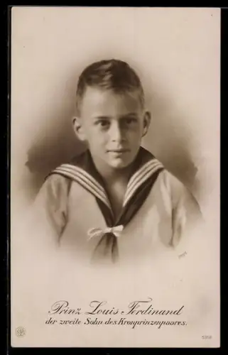 AK Prinz Louis Ferdinand, Brustbild