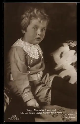 AK Prinz Alexander Ferdinand als Kind