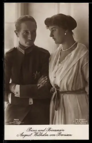 AK Prinz & Prinzessin August Wilhelm von Preussen
