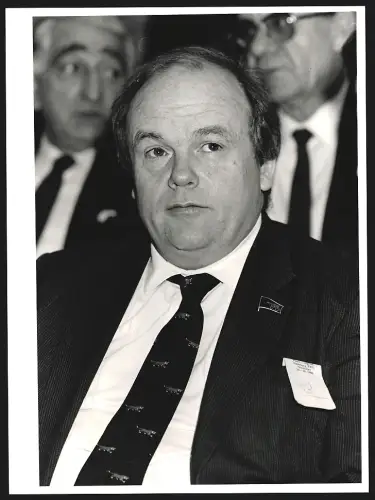 Fotografie Jewgeni Welichow auf dem Internat. Naturwissenschaftlerkongress 1986, Grossformat 25 x 19cm