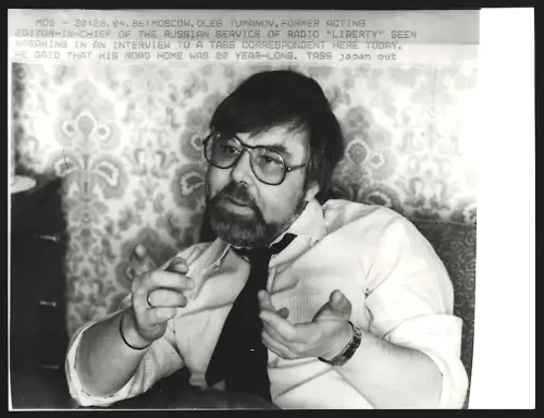 Fotografie KGB-Agent Oleg Tumanov, ehemals Editor-in-chief von Radio Liberty