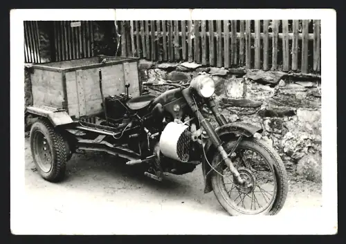 Fotografie Motorrad EMW - R35, Lasten-Motorrad Trike Eigenbau