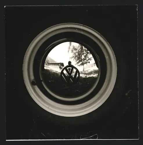 Fotografie Auto-Radkappe Volkswagen, verchromte VW-Radkappe