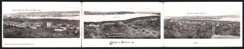 Klapp-AK Werder a. H., Ortsansicht, Blick auf Alt Geltow, Panorama Inselblick