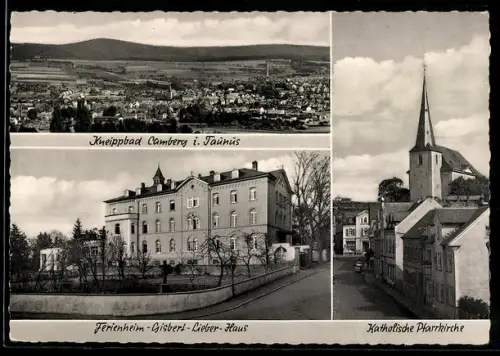AK Bad Camberg, Ferienheim Gisbert-Lieber-Haus, Kath. Pfarrkirche