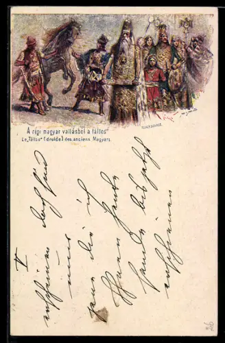 AK Le Tàltos, druide des anciens Magyars, Ganzsache
