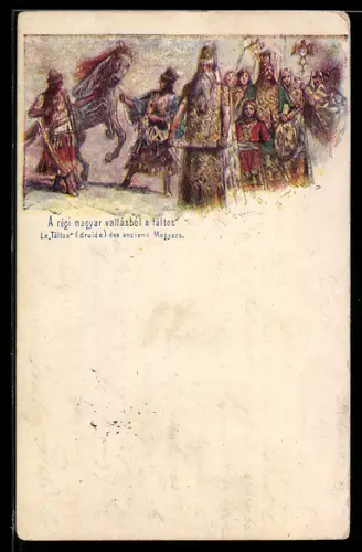 AK Le Tàltos, druide des anciens Magyars, Ganzsache