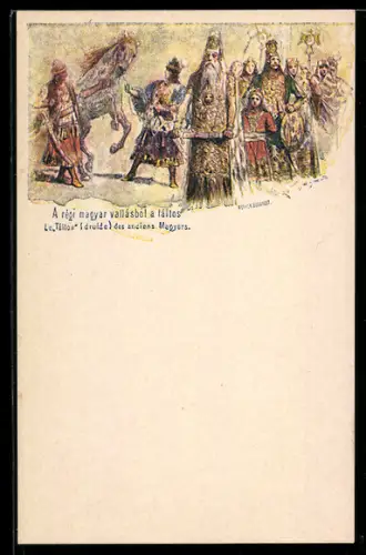 AK Le Tàltos, druide des anciens Magyars, Ganzsache