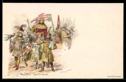Lithographie Louis le Grand, Ganzsache