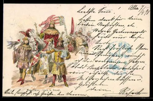 Lithographie Louis le Grand, Ganzsache