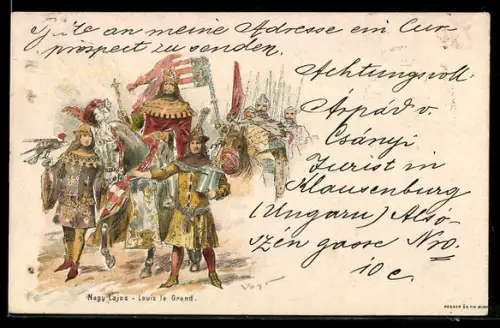 Lithographie Louis le Grand, Ganzsache