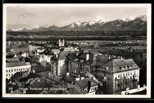AK Villach, Parkhotel mit Mittagskogel