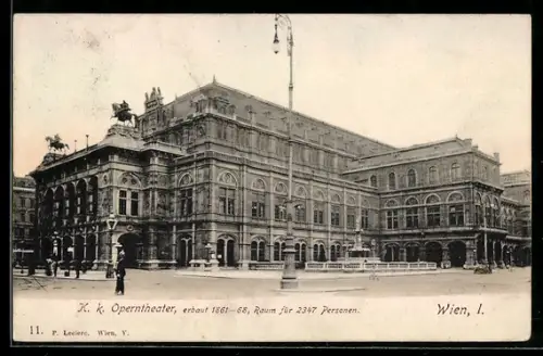 AK Wien, K. k. Operntheater