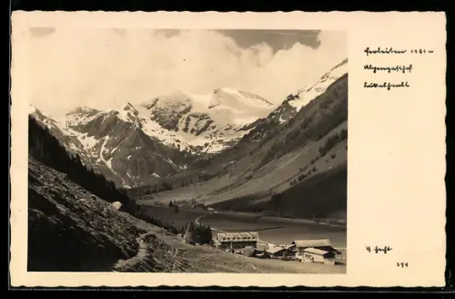 AK Ferleiten /Sbg., Alpengasthof Lukashansl Gebirgspanorama