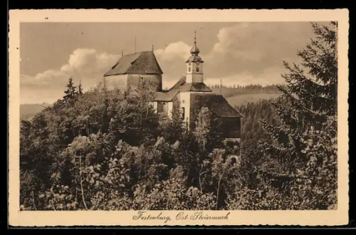 AK Festenburg /Oststeiermark, Schloss und Kirche