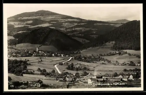 AK Maria Lankowitz, Panorama mit Ort und Kirche