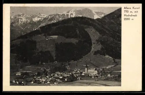 AK Aflenz, Gesamtansicht mit Hochschwab