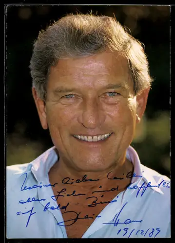 AK Schauspieler Hans von Borsody lächelnd im Porträt, Autograph